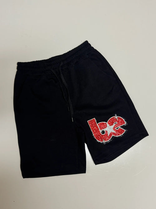 BE rhinestone shorts