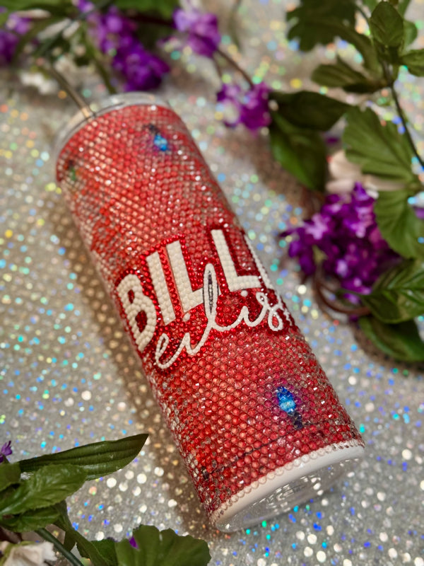 Billie Eilish Christmas rhinestone 20oz tumbler