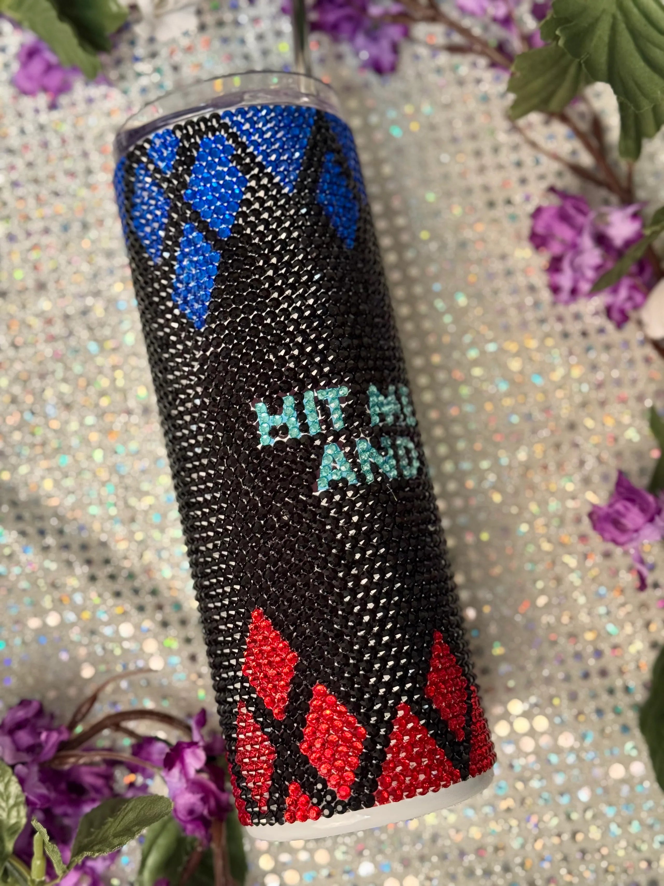 Hard and Soft 20oz rhinestone tumbler