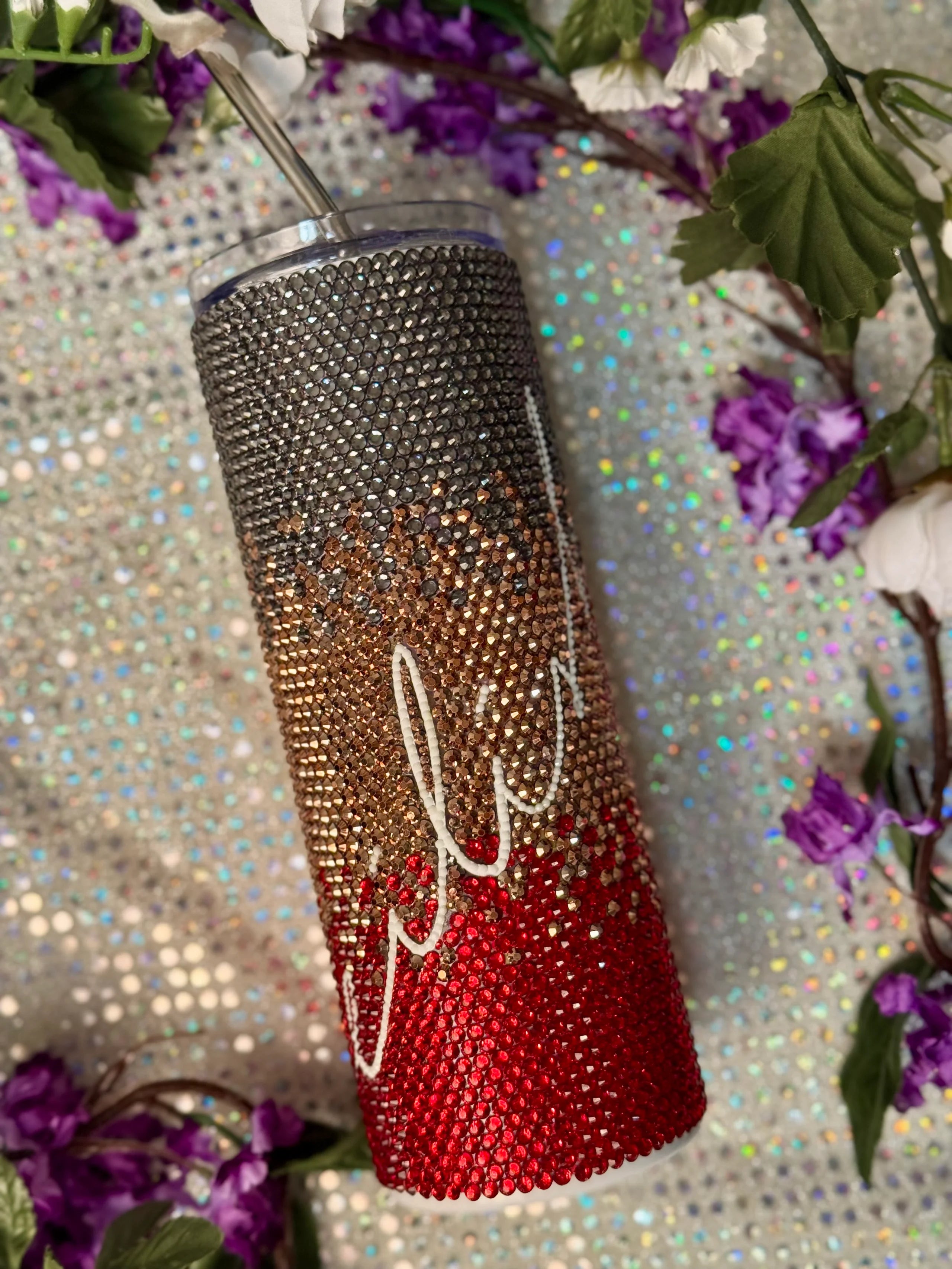 Eilish rhinestone 20oz tumbler