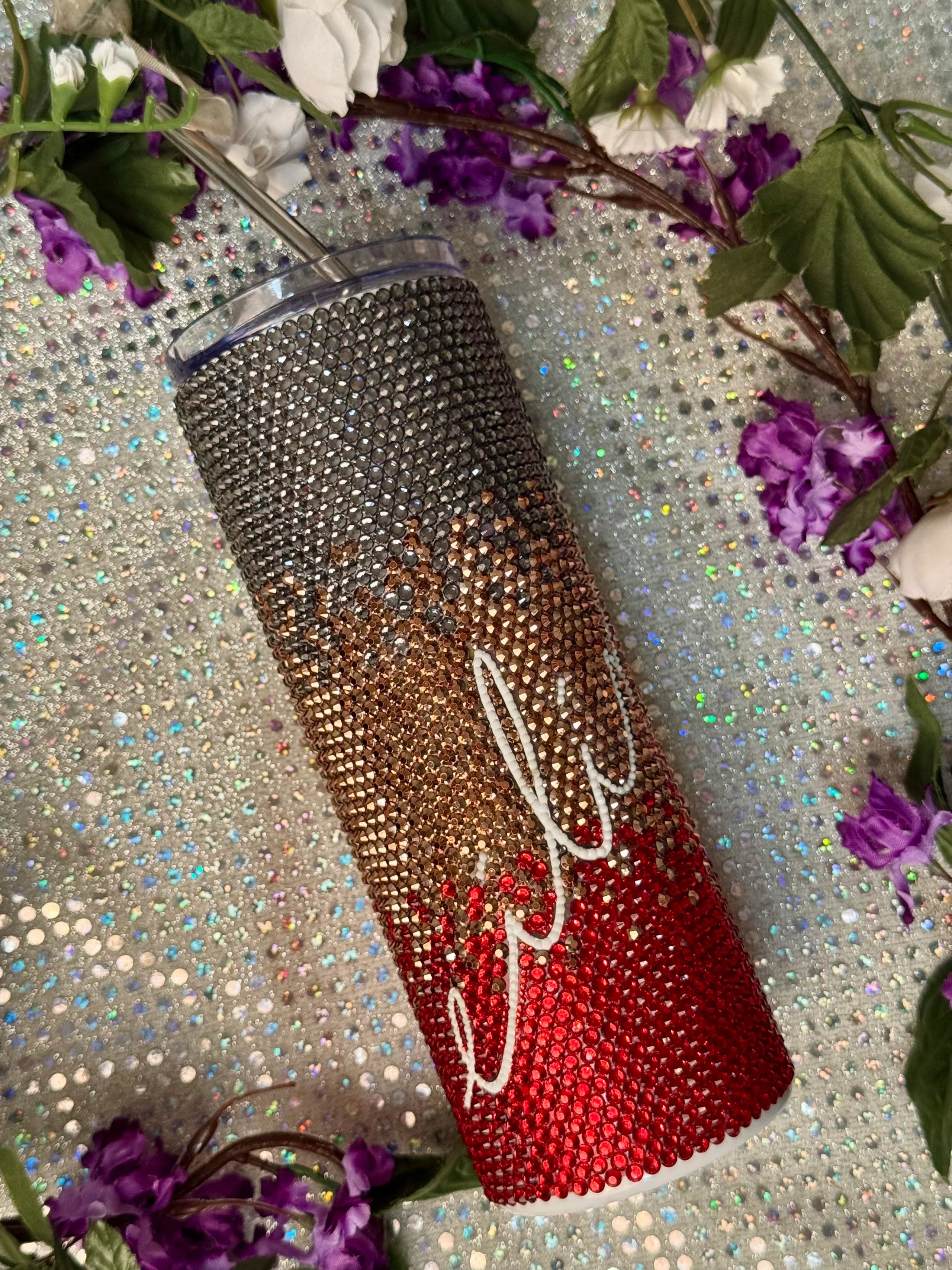 Eilish rhinestone 20oz tumbler