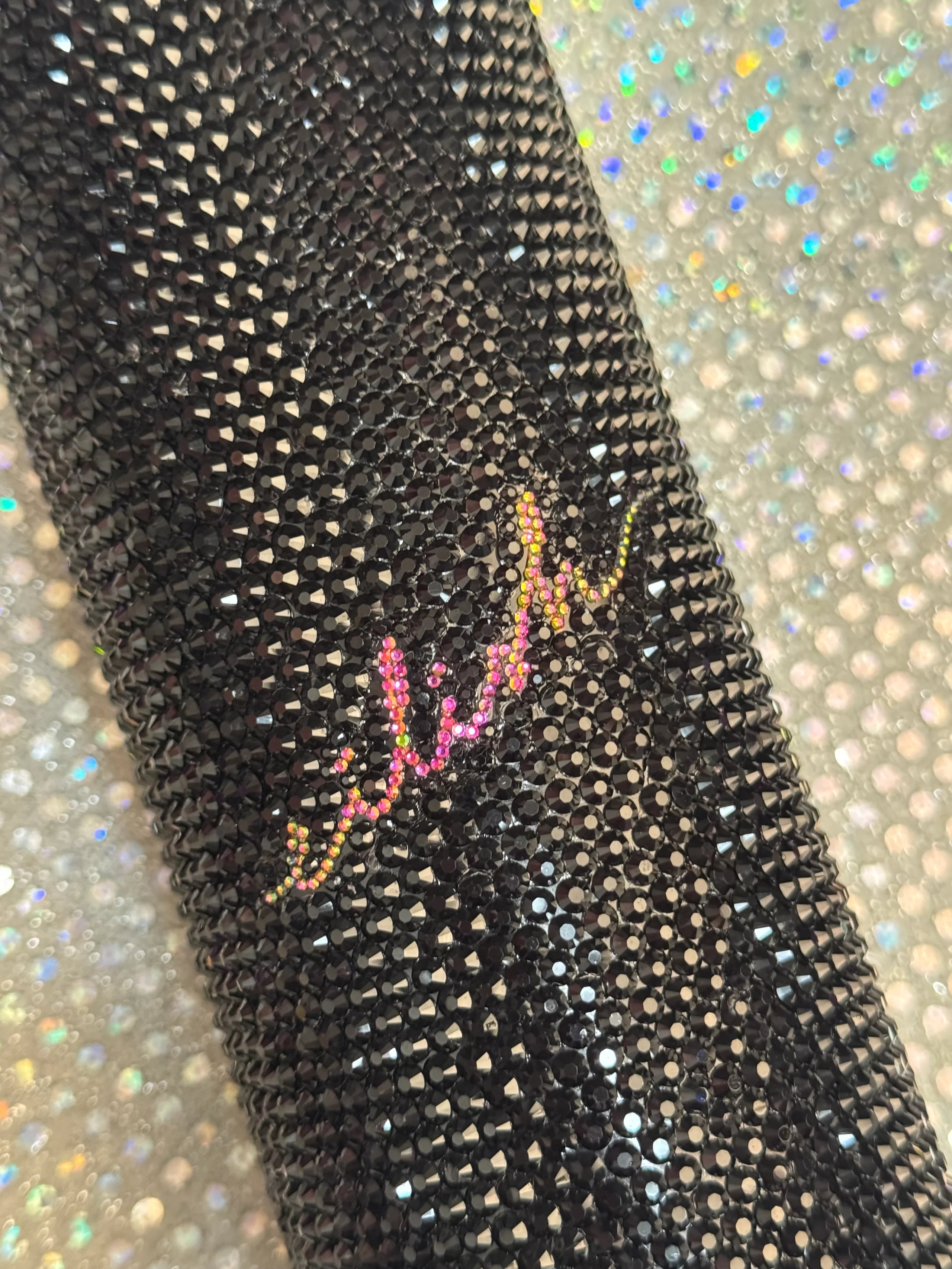 Rainbow blohsh eilish rhinestone 20oz tumbler