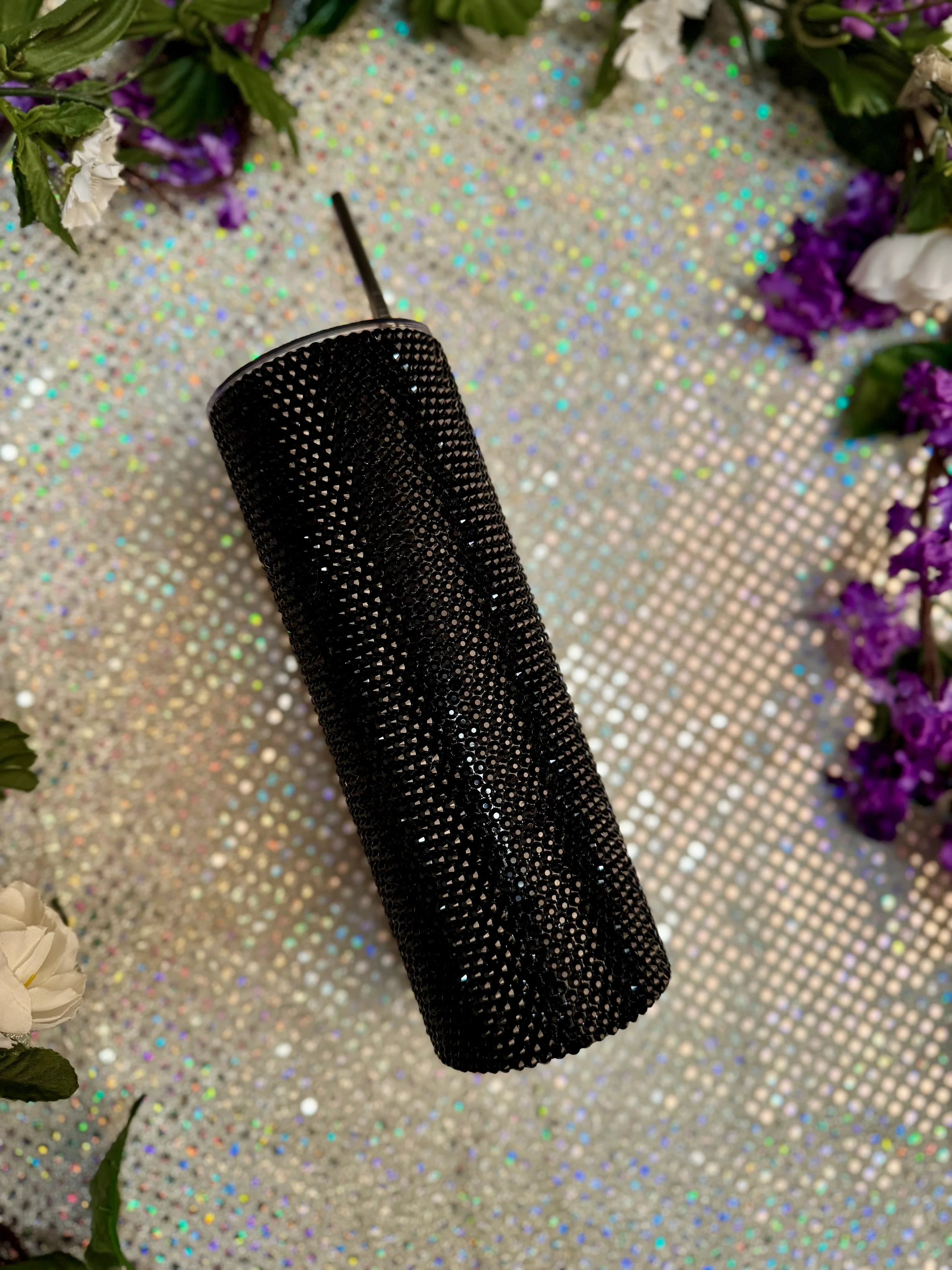 Rainbow blohsh eilish rhinestone 20oz tumbler