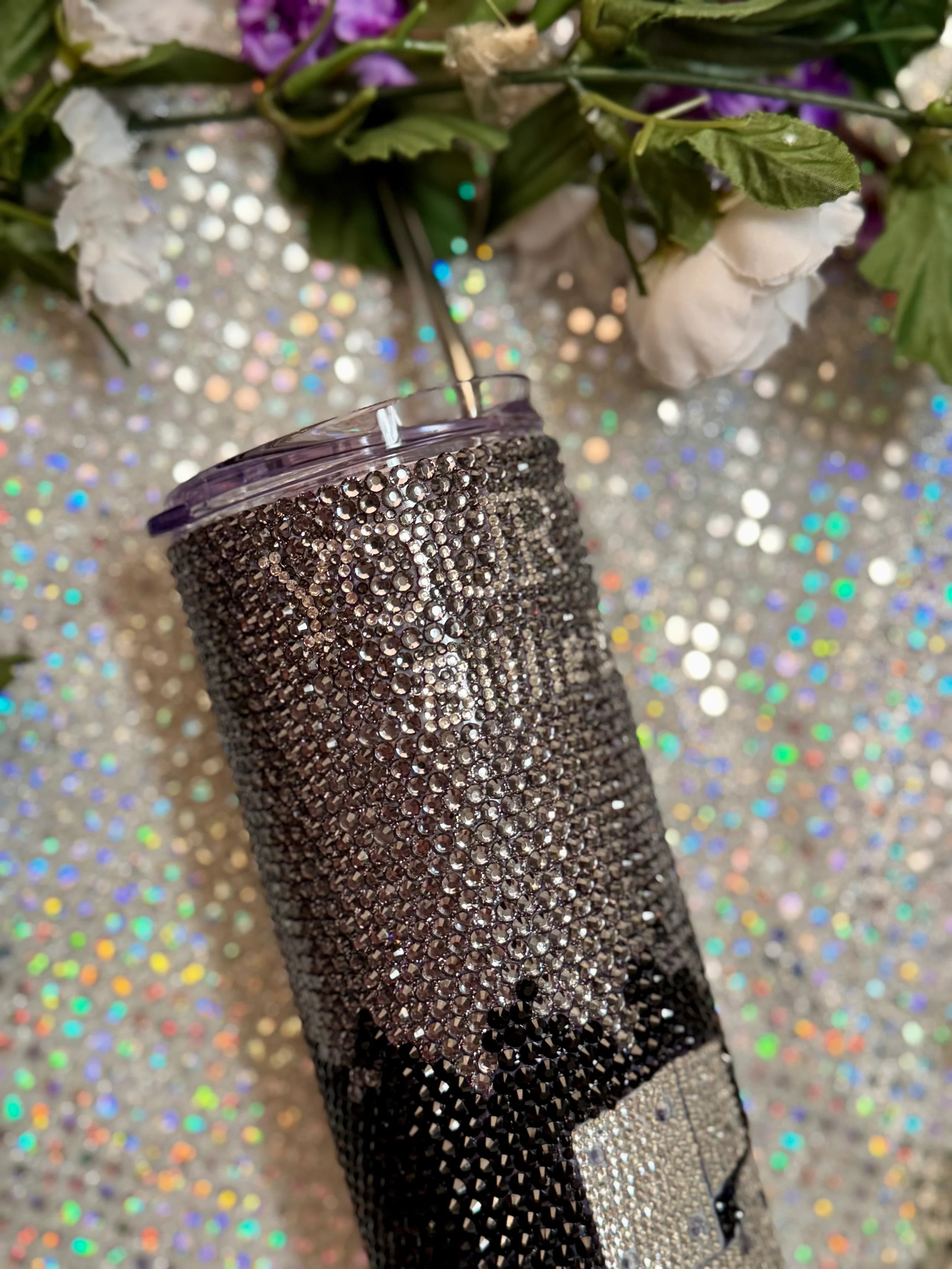 Your turn eilish rhinestone 20oz tumbler